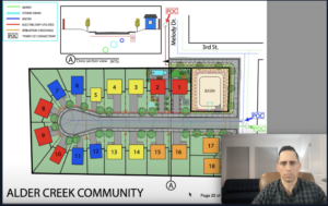 Online construction sequencing course showing land development subdivision planning, utilities, and project sequencing walkthrough